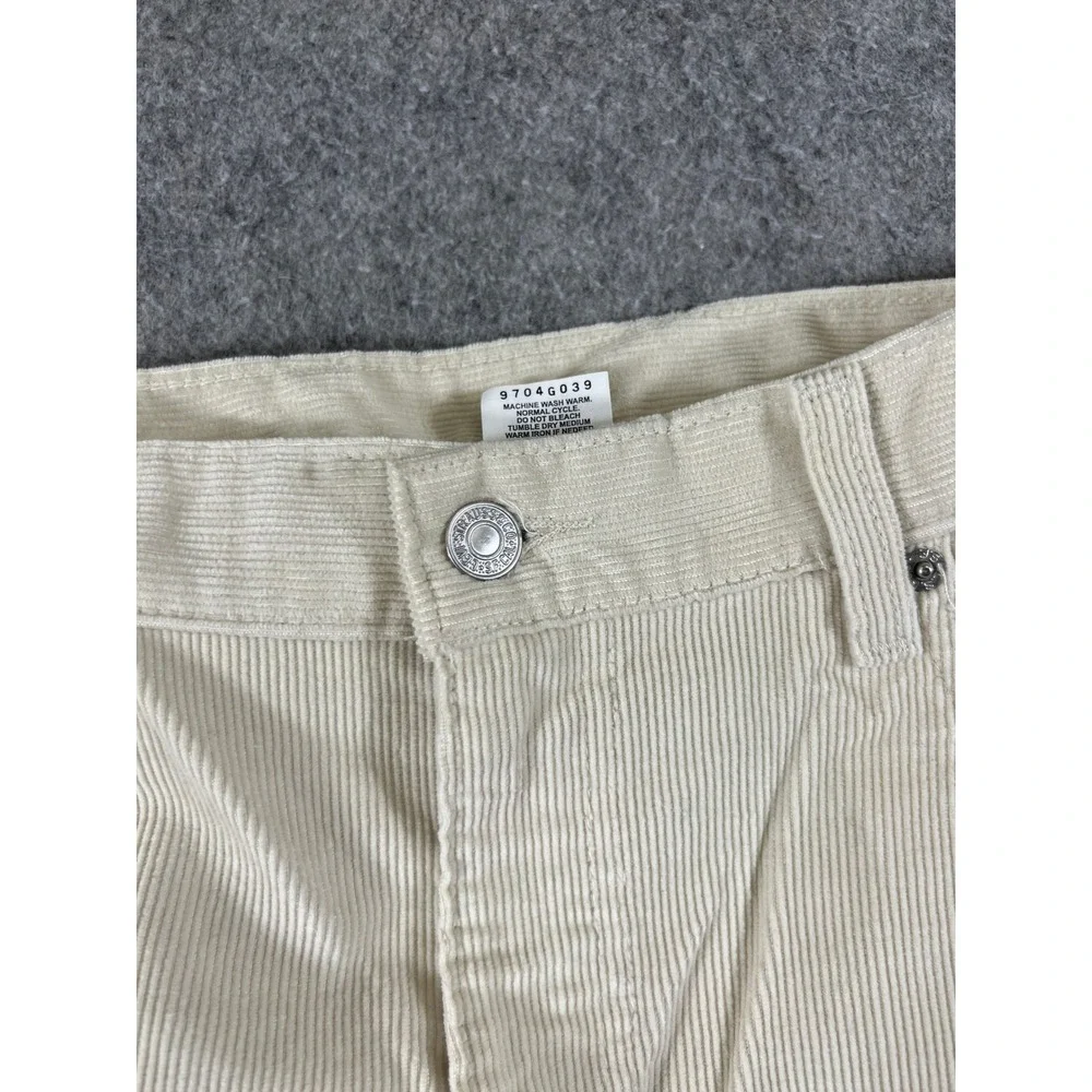 VTG 90s Levis 505 Corduroy Pants Mens 36x32 Beige Utility Regular Straight Leg